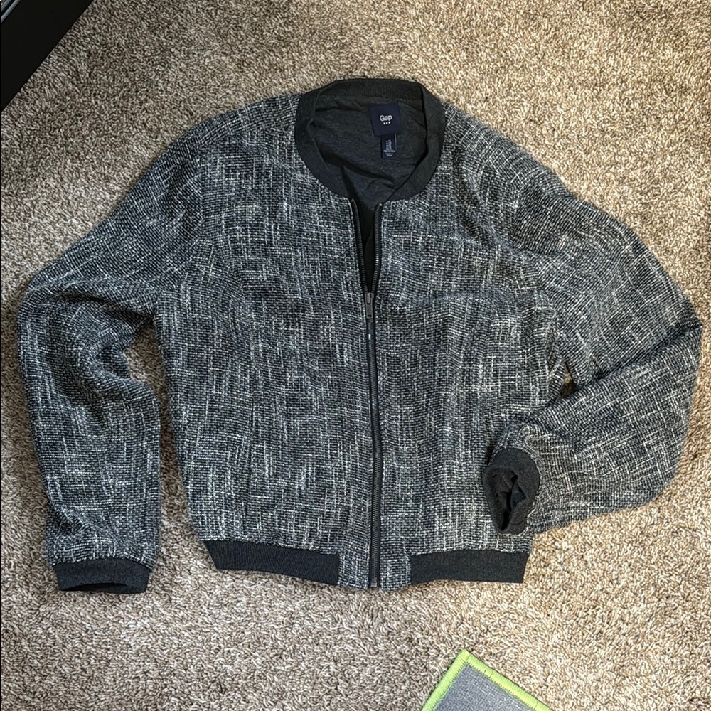 Stylish Gray Bomber Jacket